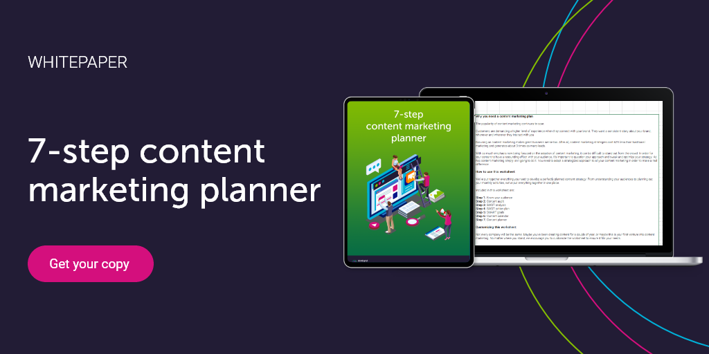 Content marketing planner