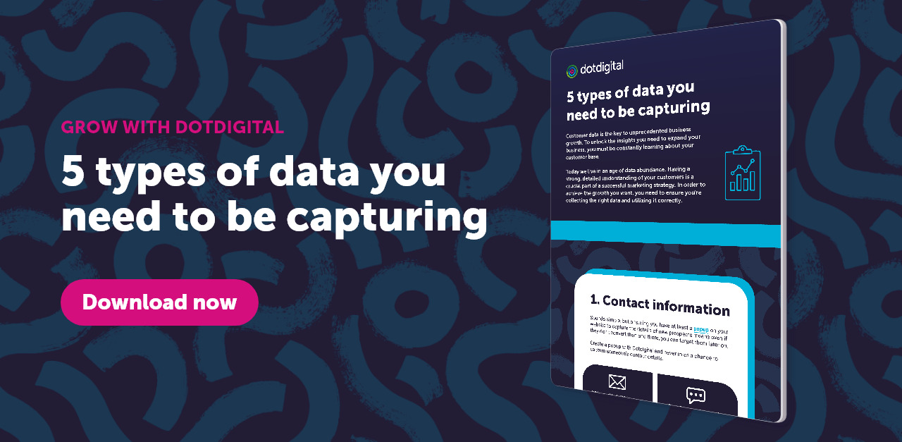 5 types of data you need to be capturing infographic