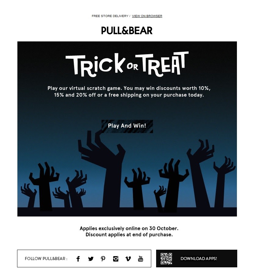 Pull & Bear email example