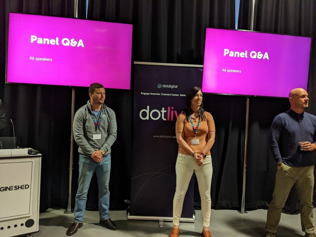 The Dotdigital team take questions in Bristol