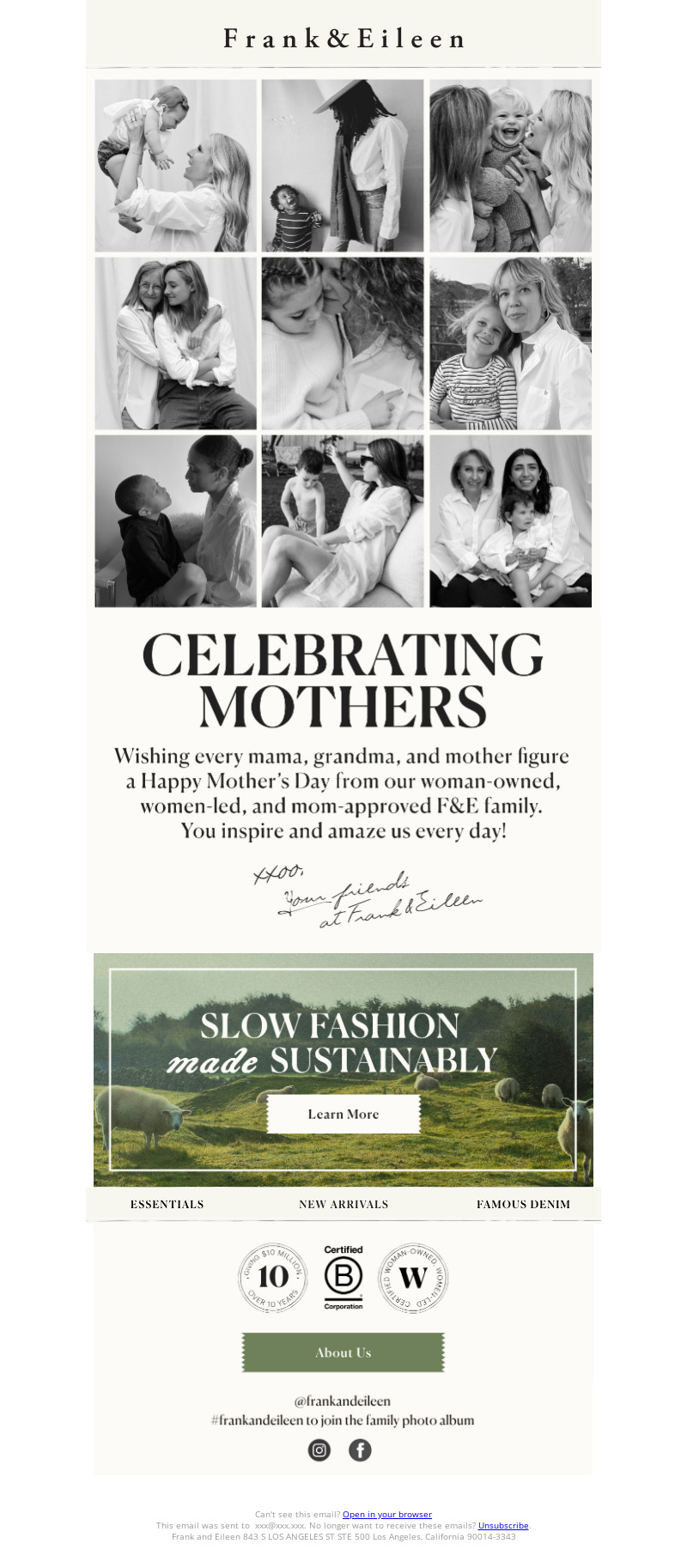 email marketing campaign for Mother's Day