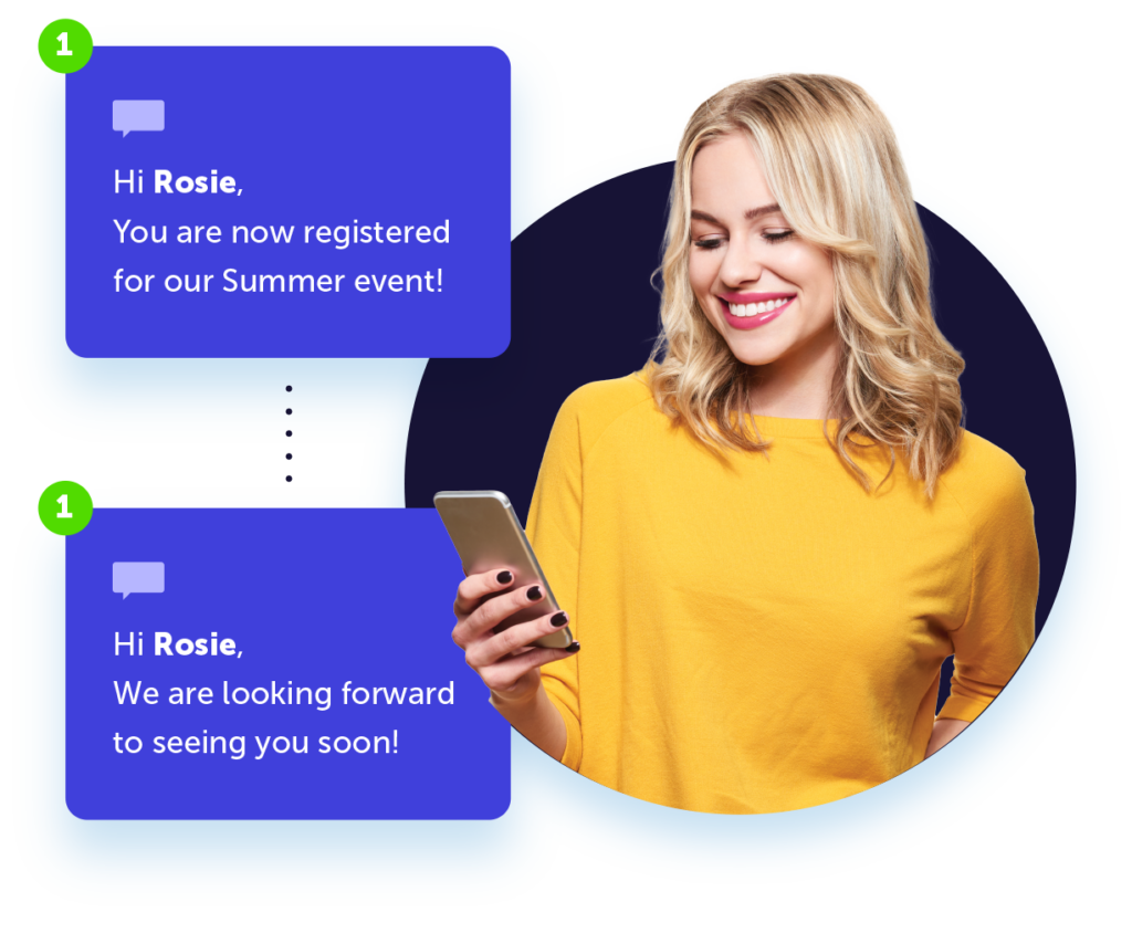 Send one-off and automated SMS marketing messages with ease