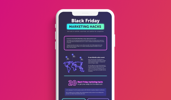 Black Friday marketing hacks infographic