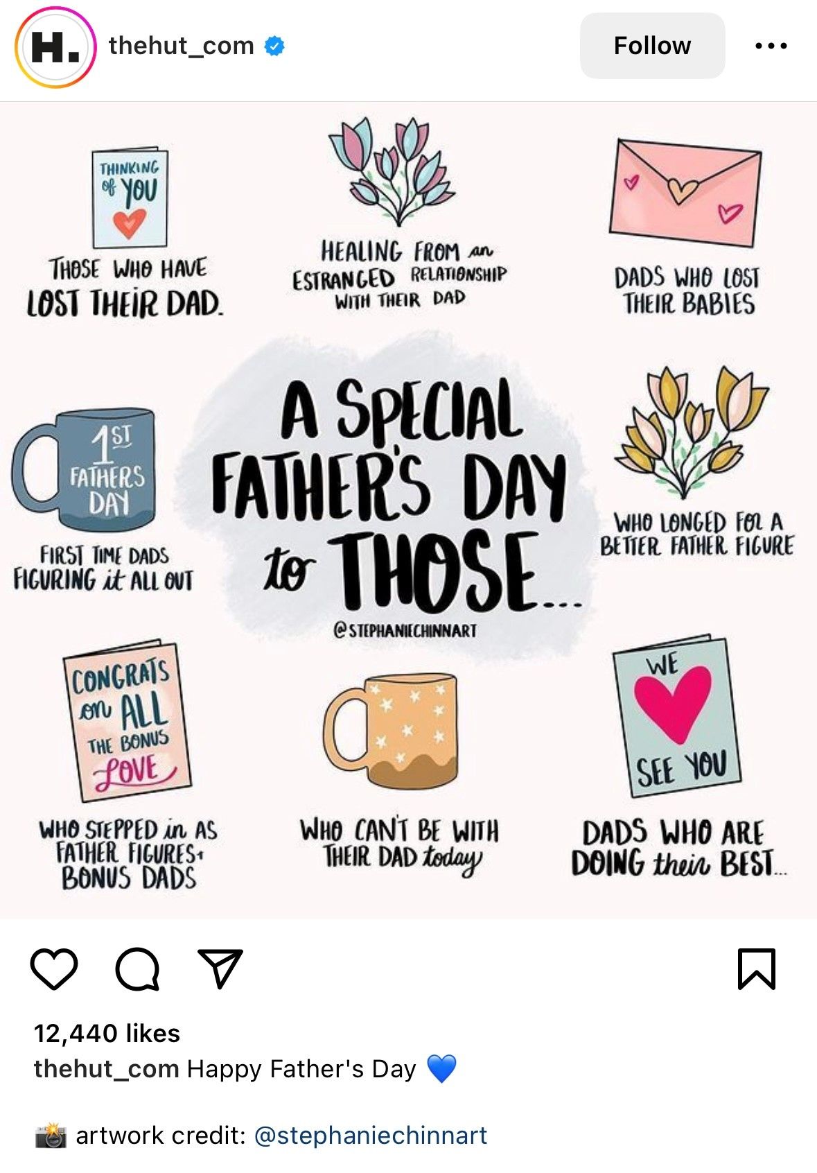 The Hut, Father’s Day social media campaign. 