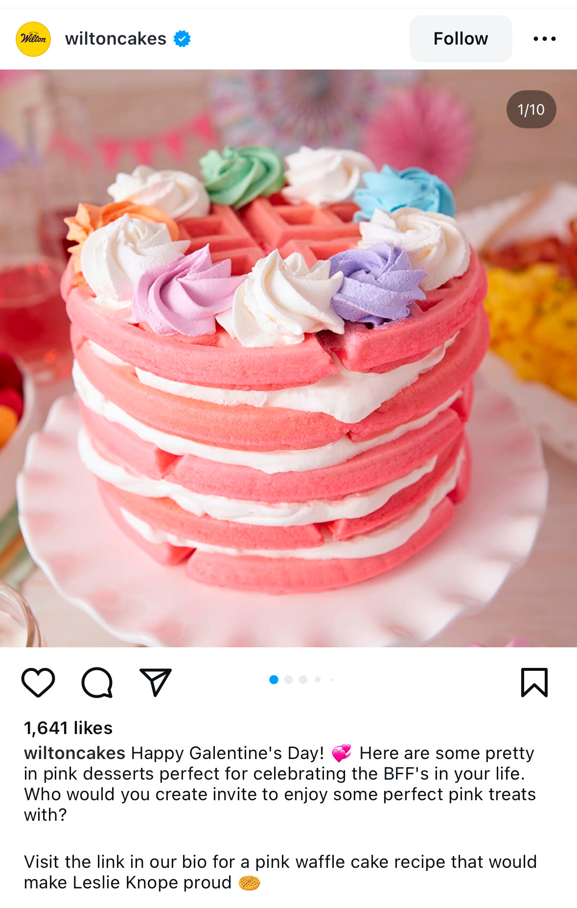 Wilton Cakes, Galentine’s Day social media campaign